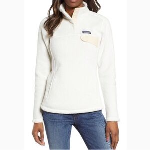Patagonia Cream Fleece Quarter-Zip